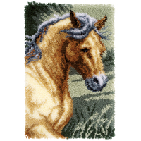 Latch Hook Kit: Rug: Horse