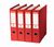 Esselte No.1 Lever Arch File Polypropylene A4 75mm Spine Width Red (Pack 10)