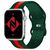 NALIA Striped Bracelet Silicone Smart Watch Strap compatible with Apple Watch Strap Ultra/SE & Series 8/7/6/5/4/3/2/1, 42mm 44mm 45mm 49mm, Fitness Watch Band for Men & Women Gr...