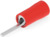 Flachstecker, 1 x 0,83 mm, L 19.6 mm, isoliert, gerade, rot, 0,26-1,6 mm², AWG 2