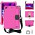 HONEYCOMB Protection Case for Apple iPad 9.7 All Models. Pink. Raised sides and hard-shell design with hand strap and shoulder strap Tablet-Hüllen