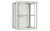 6U witte wandkast met glazen deur 600x600x368mm