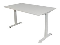 Bureau instelbaar 120X80 WIT/WIT