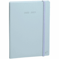 Buchkalender Plan Week 16x24cm Pastel blau 2024