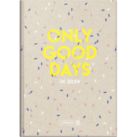 Buchkalender 795 A5 1 Tag/Seite Grafic-Einband Good Days 2024
