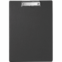 Schreibplatte A4 mit Folienüberzug schwarz