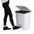 Jantex Kitchen Pedal Bin White 65Ltr Material - Polypropylene Capacity - 65Ltr