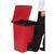 Rubbermaid Step On Pedal Bin - Red Moulded Polyethylene - 68 L