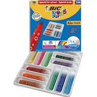 BIC KIDS Kid Couleur Feutres de Coloriage à Pointe Moyenne - Couleurs Assorties, Classpack de 144