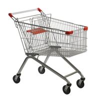 Nesting supermarket trolleys, capacity 150 litres