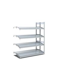 Kanban shelving - rear shelf straight, front shelf inclined