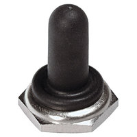 APEM U1031 Seal Cap Full with Hex Nut Nickel-coated Black