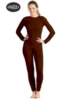 Mono interior de spandex Marrón para mujer XL