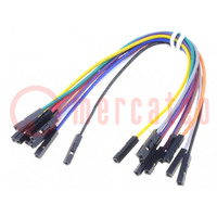 Cable de conexión; PIN: 1; 10uds; 150mm