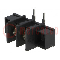 PCB terminal block; angled 90°; 9.5mm; ways: 2; 4mm2; 22AWG÷12AWG