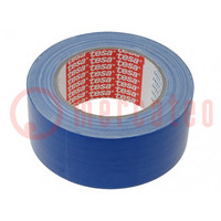 Tape: fixing; W: 50mm; L: 50m; Thk: 260um; natural rubber; blue; 9%