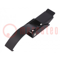 Clasp; steel; Plating: zinc; black