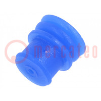 Gasket for wire; MCP 6.3/4.8K,SPT; blue; Øcable: 1.4÷2.1mm