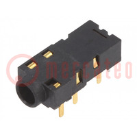 Connector: optisch (Toslink) + Jack 3,5mm; hoek van 90 °; THT