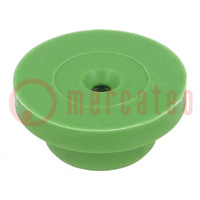 Gasket; green; silicone