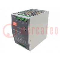 Convertidor: DC/DC; 480W; Usal: 48VDC; Isal: 10A; Rendimiento: 92%