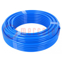 Pneumatic tubing; max.8bar; L: 25m; polyurethane; Economy; blue