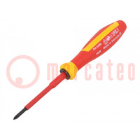 Screwdriver; insulated; Phillips; PH0; Blade length: 60mm; 1kVAC