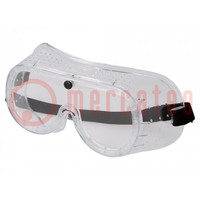 Safety goggles; Lens: transparent; Protection class: S