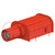 Adapter BNC; socket; red; soldered; Type: insulated