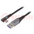 Kabel; USB 2.0; USB A wtyk,USB C wtyk kątowy; 1,5m; czarny; 5A