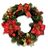 Artificial Glitter Christmas Wreath Ring - 40cm, Gold
