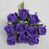Artificial Colourfast Cottage Rose Bud Bunch - 24cm, Purple