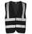 Korntex Hi-Vis Safety Vest With 4 Reflective Stripes Hannover KX140 4XL Black
