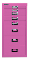 Bisley MultiDrawer™, 29er Serie, DIN A4, 8 Schubladen, pink