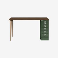 MultiDesk | 2 Eichenfüße, 1 MultiDrawer mit 8 Schüben