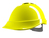 MSA V-Gard 200 Vented Safety Helmet Hi Vis Yellow