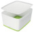 Aufbewahrungsbox MyBox WOW, Groß, A4, mit Deckel, ABS, weiß/grün