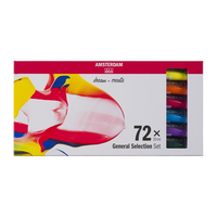 Royal Talens Standard 72er Set Acrylfarbe 20 ml Beige, Blau, Braun, Grün, Grau, Orange, Pink, Violett, Rot, Silber, Titan, Weiß, Gelb Röhre