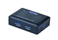 Gembird UHB-C344 hálózati csatlakozó 100 Mbit/s Fekete