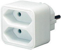 Brennenstuhl 1508030 adapter wtyczek zasilających Biały