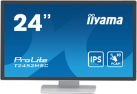 iiyama ProLite monitor komputerowy 60,5 cm (23.8") 1920 x 1080 px Full HD LCD Ekran dotykowy Przeznaczony dla wielu użytkowników Biały