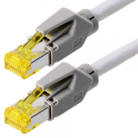Tecline S/FTP Cat6A, 15m Netzwerkkabel Grau S/FTP (S-STP)