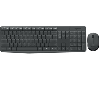 Logitech MK235 Wireless Keyboard and Mouse Combo billentyűzet Egér mellékelve Vezeték nélküli RF Görög Szürke