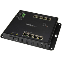StarTech.com Industrial 8 Port Gigabit Ethernet Switch w/2 MSA SFP Slots - Hardened GbE L2 Managed Network Switch - Rugged RJ45 LAN Layer 2 Switch Din Rail Wall Mount IP-30/-40C...