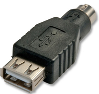 Lindy 70000 csatlakozó átlakító USB PS/2 Fekete