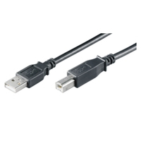 M-Cab USB 2.0 Hi-Speed Kabel - A/B - St/St - 1.0m - schwarz