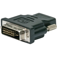 Schwaiger HDMD1590 533 tussenstuk voor kabels DVI-D HDMI Zwart, Zilver