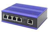 Digitus DN-650107 hálózati kapcsoló Beállítást nem igénylő (unmanaged) L2 Fast Ethernet (10/100) Ethernet-áramellátás (PoE) támogatása Fekete, Kék