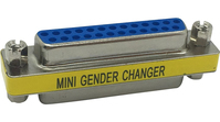 Distrelec RND 205-00851 cambiador de género para cable D-SUB 25-Pin Latón