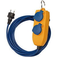 Brennenstuhl 1161750020 power extension 5 m 2 AC outlet(s) Indoor Blue, Yellow